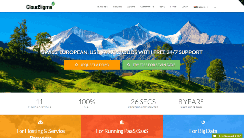 CloudSigma Уеб приложение