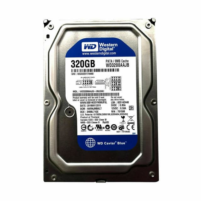  320 GB Hard Disk Drive ( HDD ) 2.5inch