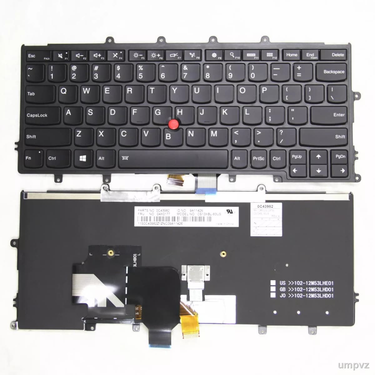 Клавиатура-за-лаптоп-Lenovo:-X240-X250-X260-X270-front-view