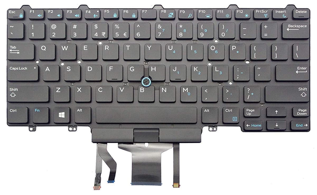 Клавиатура-за-лаптоп-Dell:-E5450-E7250-E7450-E5470-E7470-front-view