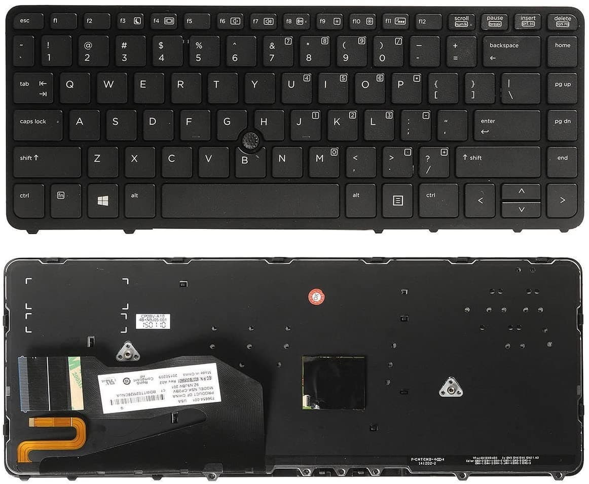 Клавиатура-за-лаптоп-HP-EliteBook:-745-840-850-G1-G2-front-view