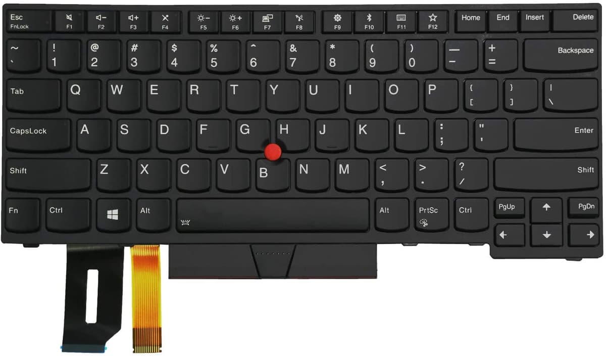 Клавиатура-за-лаптоп-Lenovo:-T490-T495-T480S-T495S-E490S-R490-L390-front-view