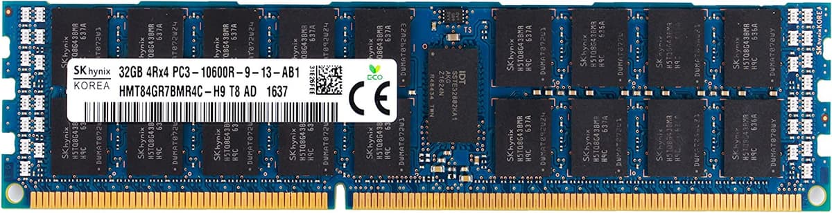 Сървърна-памет-ECC-REG-DDR3-32GB-1333-(PC3/PC3L-10600R)-front-view