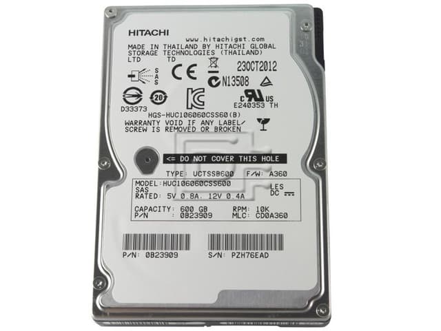 HDD SAS Hitachi 600GB 2.5 10K