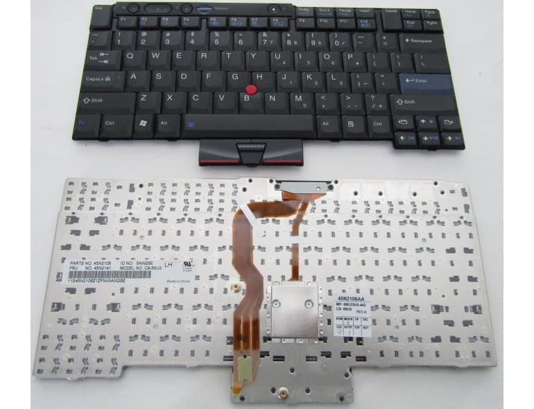 Нова-клавиатура-за-лаптоп-ThinkPad-T400S-T410-T410I-T410S-T420-T510-T520-X220-X220s-front-view