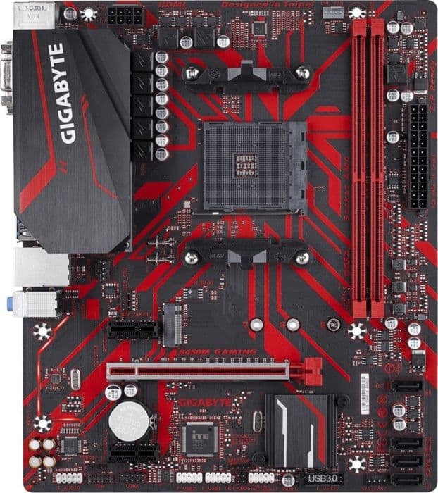 GIGABYTE-B450M-GAMING--front-view