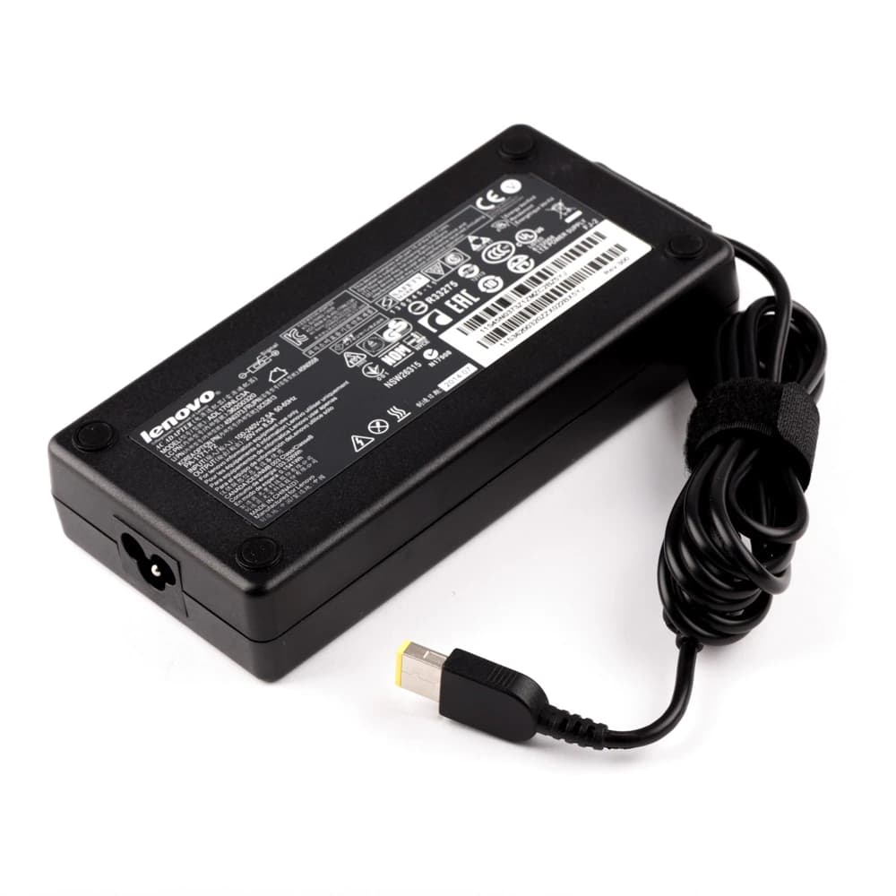 Зарядно-Lenovo-170W---20V--правоъгълна-букса-8.5A-USB---ОРИГИНАЛНО-front-view