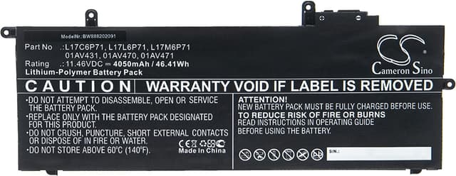 Батерия за лаптоп:
Lenovo ThinkPad x280