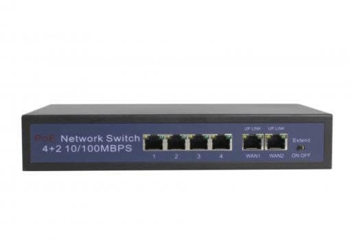 Longse-HT412,-4-портов-PОЕ-комутатор-front-view